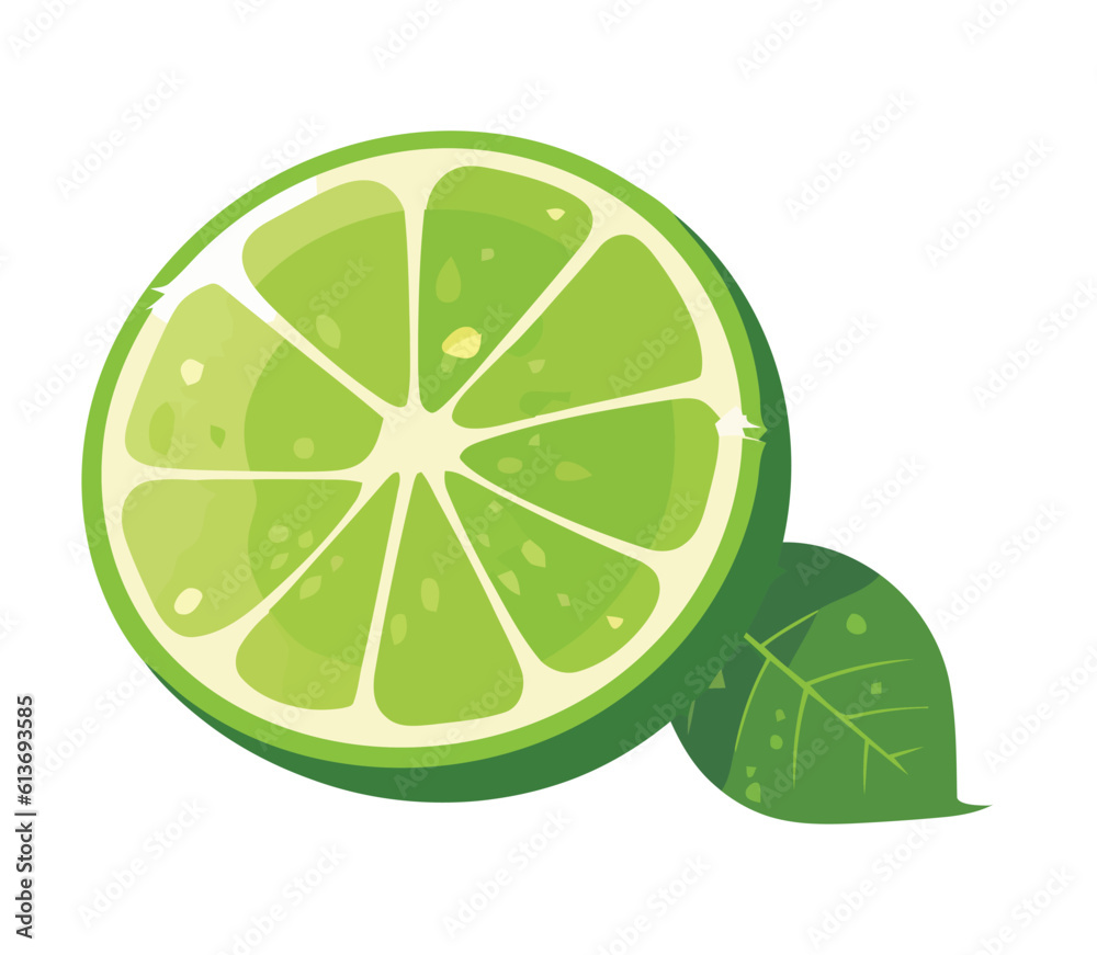 Fresh citrus slice, ripe and juicy summer treat Fresh citrus slice, ripe and juicy summer treat