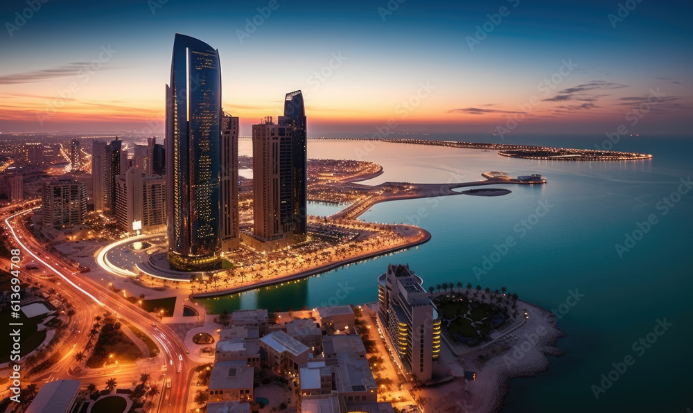 Architectural Marvels Abu Dhabi's Majestic Skyscrapers Piercing the