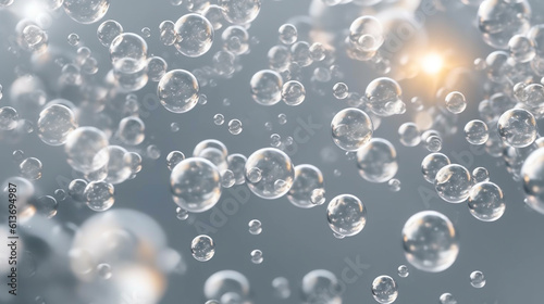 water drops on a glass. Generative Ai. 