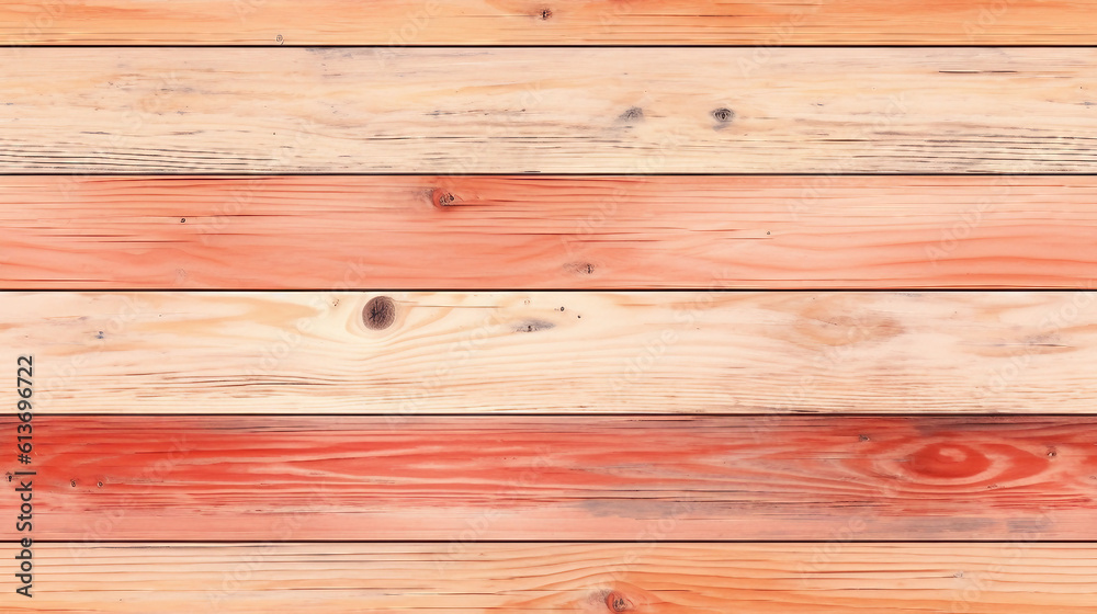 Seamless white and pink wooden plank texture, floor surface background