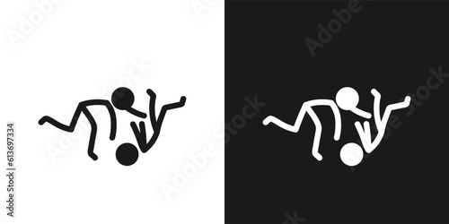 Judo icon pictogram vector design. Stick figure man Judoka vector icon sign symbol pictogram