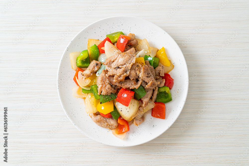 Stir Fried Pork with Black Pepper