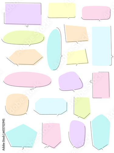 線と塗りの軽い印象のフレームセット1