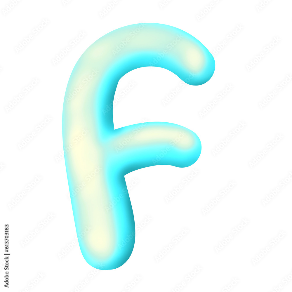 embossed english letters like balloons embossed english letters like balloons
