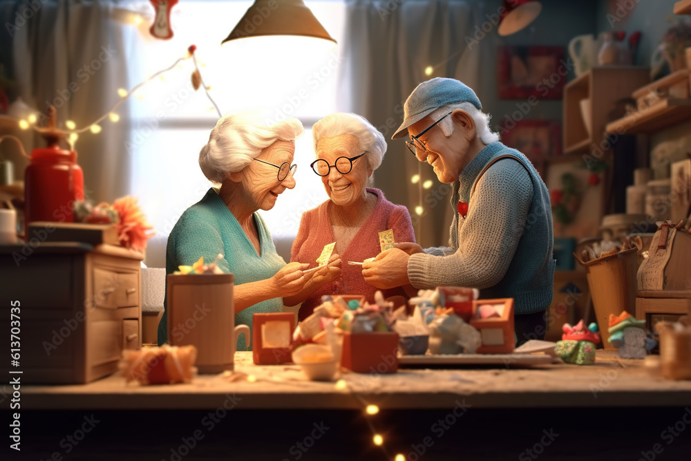The Family Life of Elderly Couples Generated by AI The Family Life of Elderly Couples Generated by AI