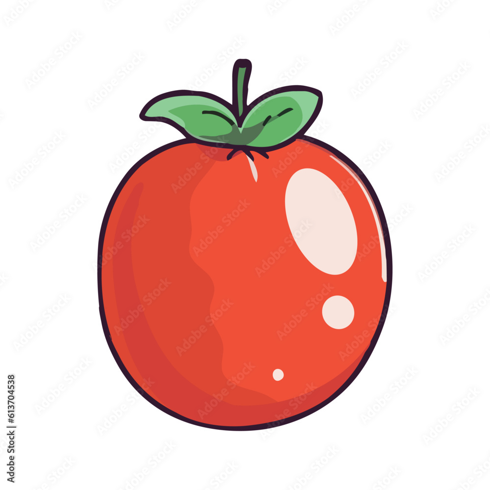Juicy organic tomato, a symbol of freshness Juicy organic tomato, a symbol of freshness