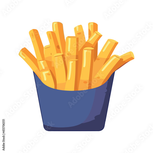 A heap of fried potato chips, crunchy and delicious