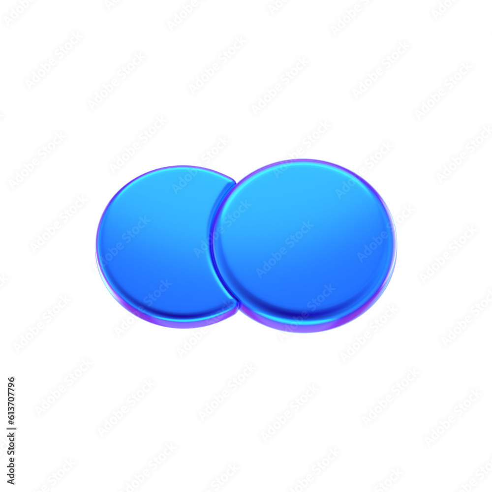 3D ABSTRACT PURPLE METAL OBJECT RENDER