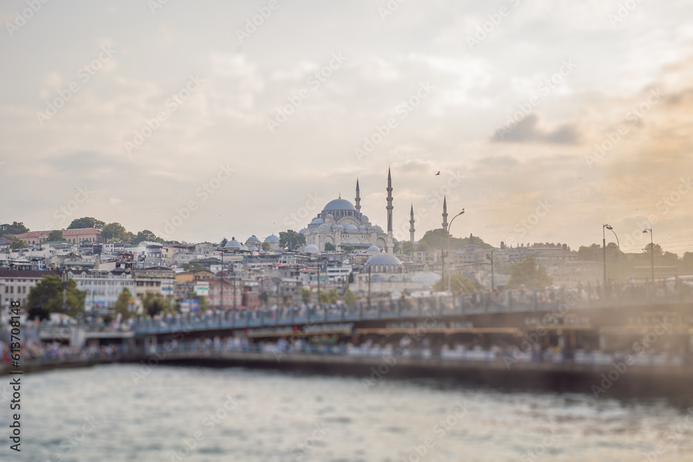 Exterior of the Rustem Pasa Mosque in Eminonu, Istanbul, Turkey