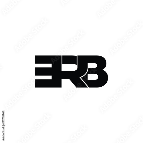 ERB letter monogram logo design vector
