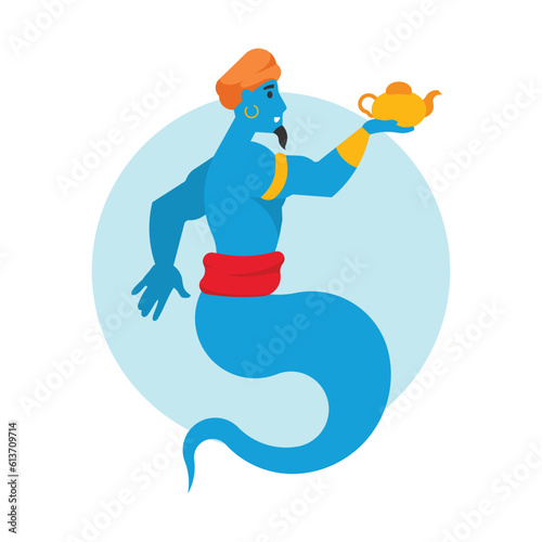 Aladin. Colorful flat vector illustration. photo