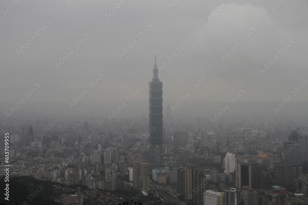 The view of Taipei city.