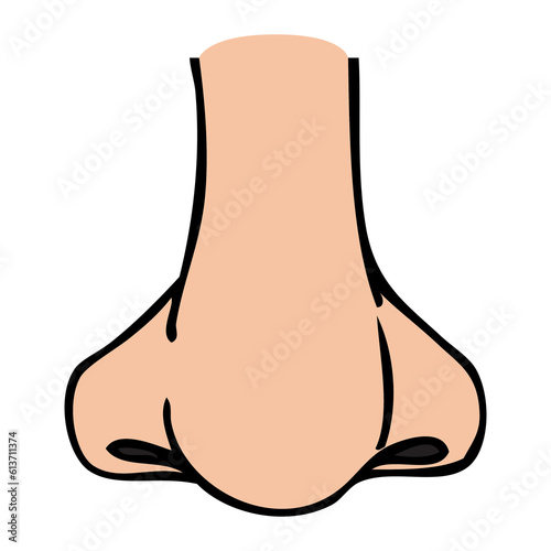 human nose vector illustration