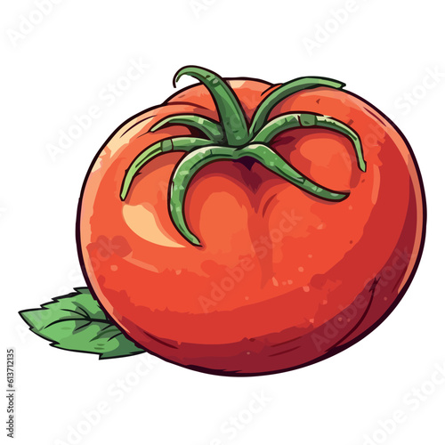 Fresh organic tomato, a summer refreshment