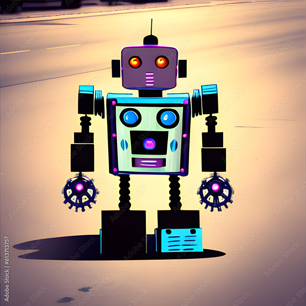 Fototapeta premium Robots of the future, Generative Ai