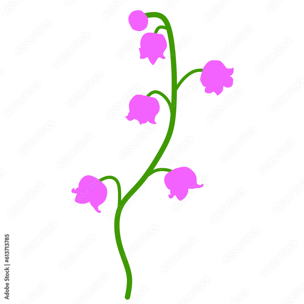 vector de pink flower isolated on white 