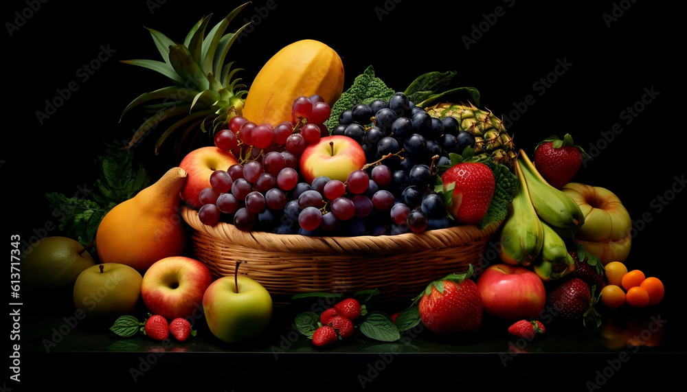 fruits in basket fruits in basket