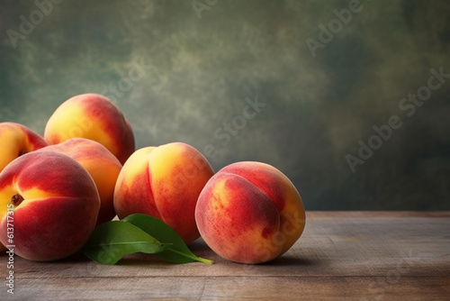 Peach fruit isolated on background. 
