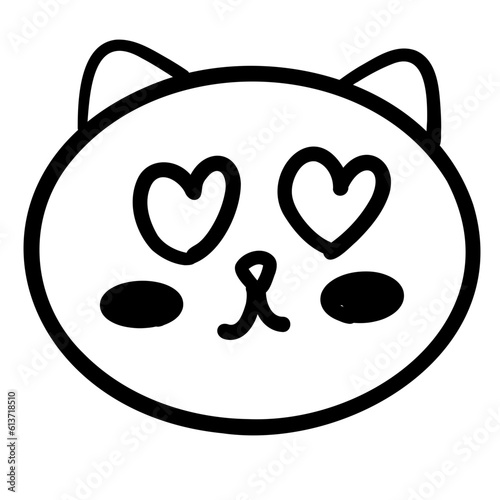cat, kitten, cute, vector, fur, pet, smile, adorable, feline, funny, cartoon, happy, illustration, isolated, animal, character, design, clipart, doodle, draw, fuzzy, greeting, outline, pose, relax,
