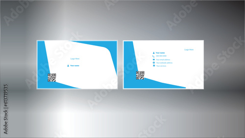 business card templates design by creative artists and online restaurant business card template Design .modern,easy blue and white business card design.
