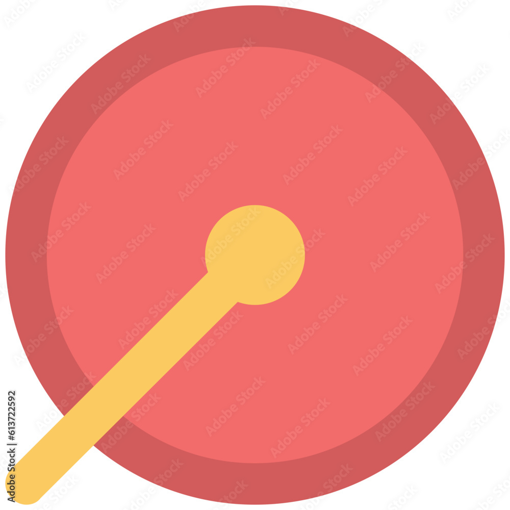 Colored flat icon of target Colored flat icon of target