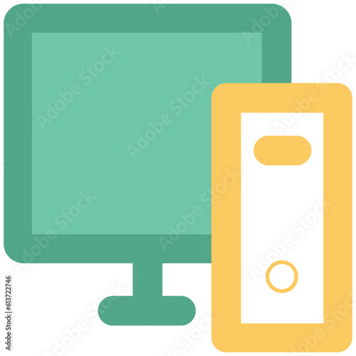 Flat rounded icon of graph 