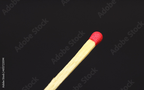 matches on a black background