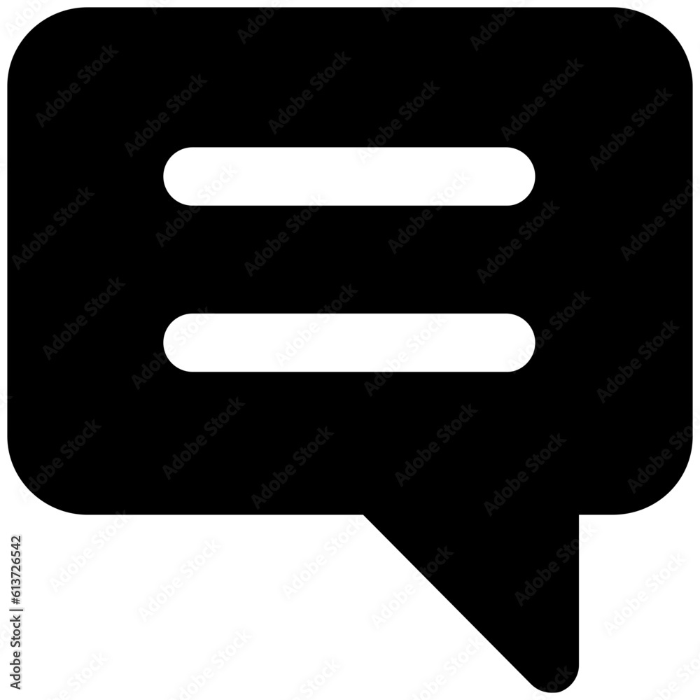 Chat bubble flat icon on a colored background Chat bubble flat icon on a colored background