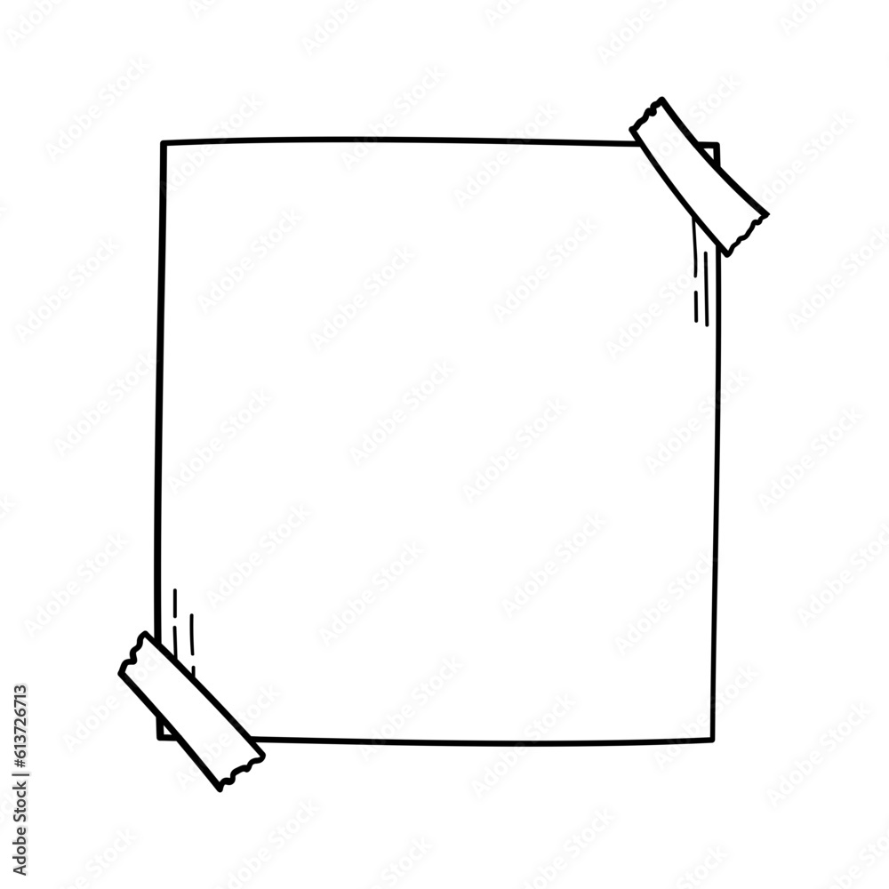Obraz premium Paper Handdrawn Outline