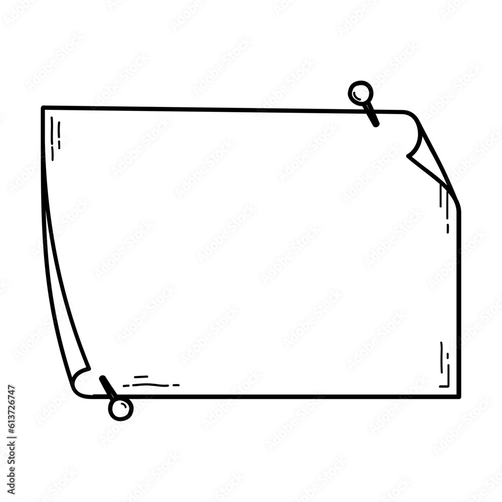 Paper Handdrawn Outline Paper Handdrawn Outline