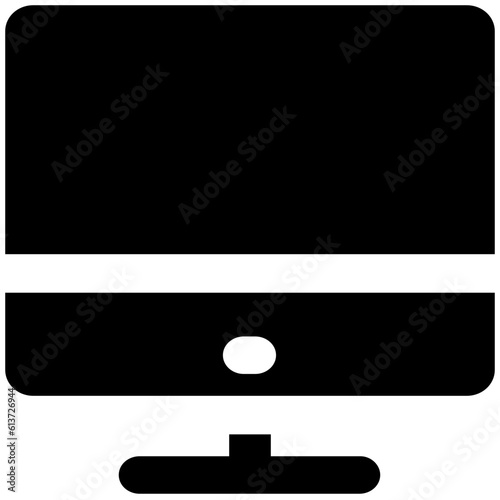 Flat rounded icon of graph 