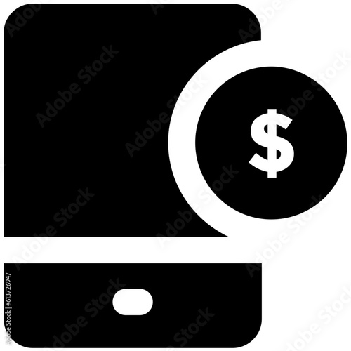 Flat rounded icon of graph 
