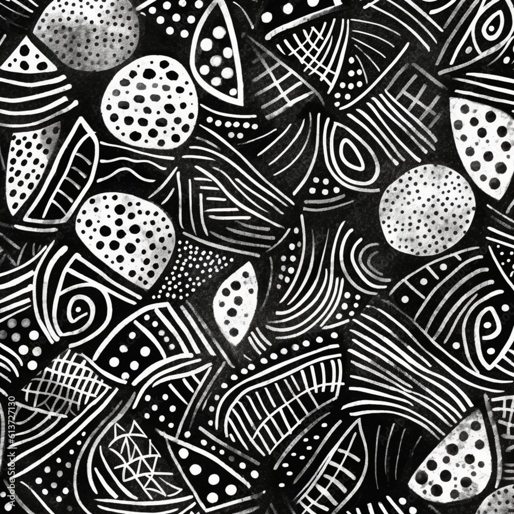 Fototapeta premium wave line black and white background