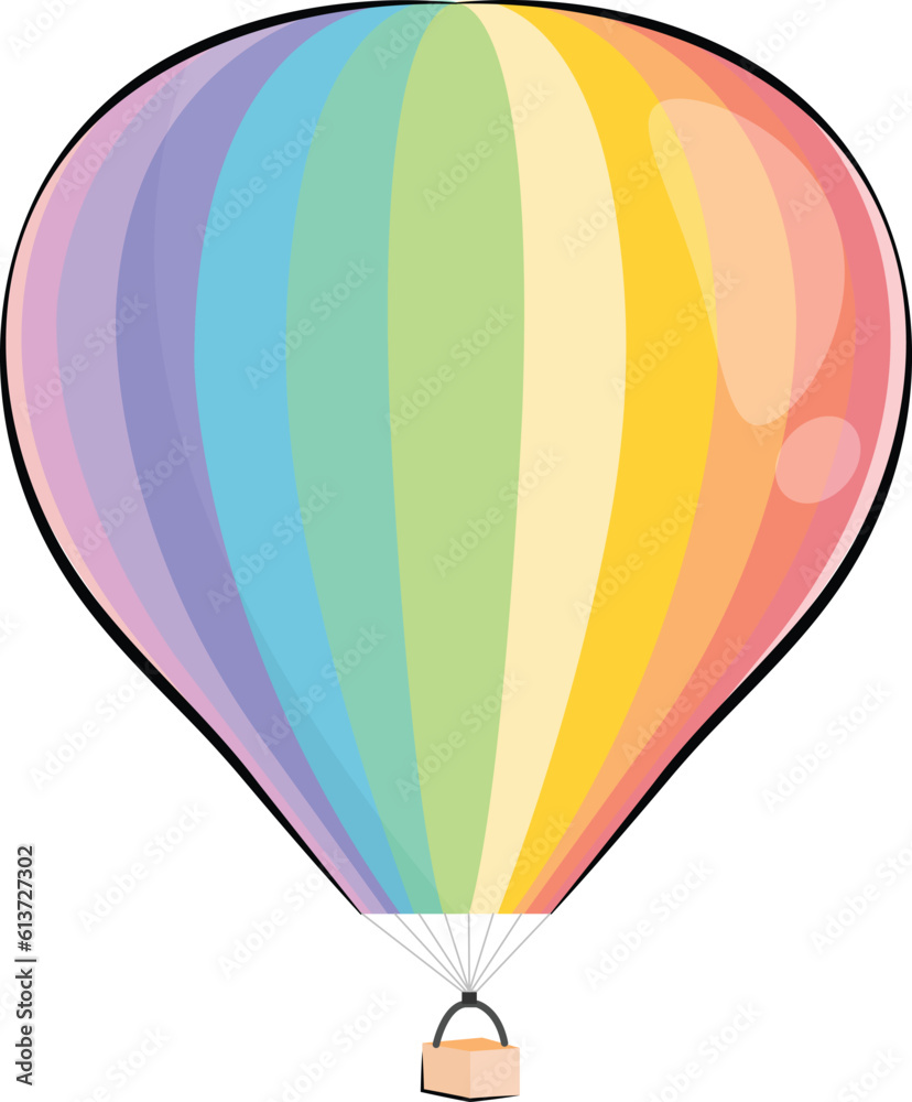 Naklejka premium hot air balloon vector image
