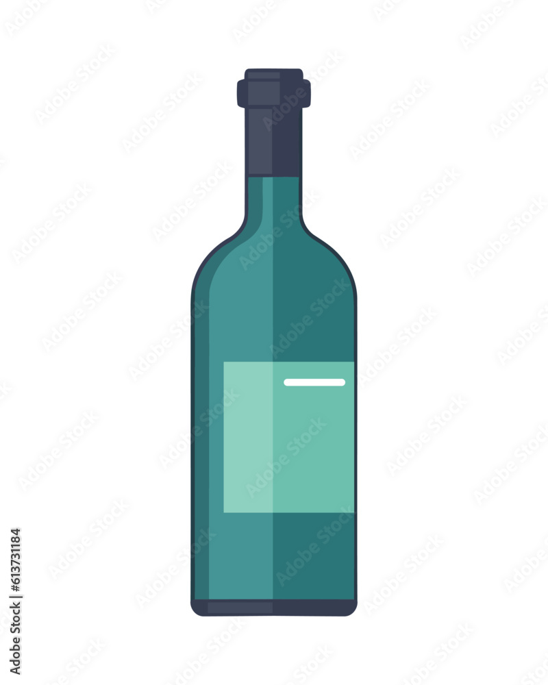 Wine bottle icon symbolizes celebration and luxury