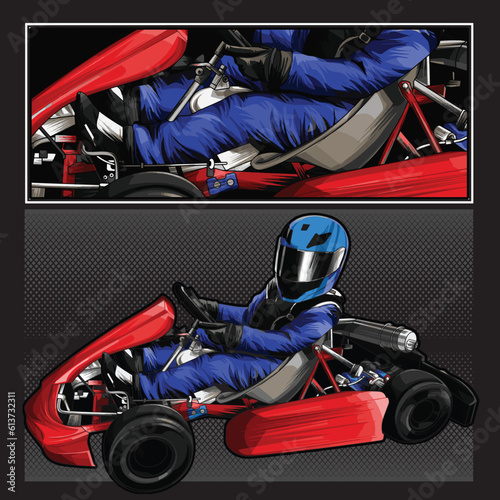 red drag race illustration isolated in black background for poster, t-shirt, graphic design, business element, and card