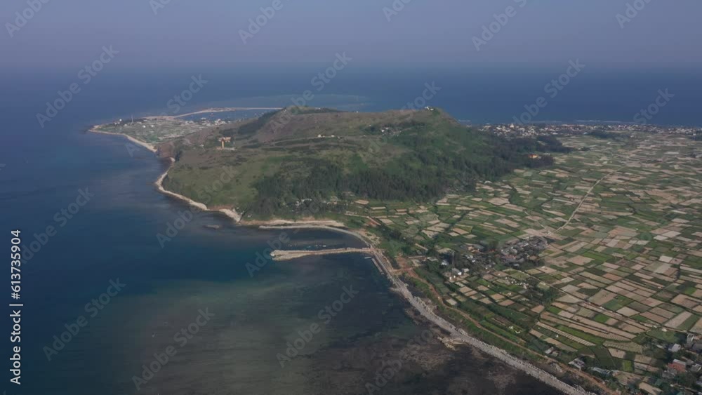 Aerial view of Ly Son island, Quang Ngai, Vietnam Aerial view of Ly Son island, Quang Ngai, Vietnam
