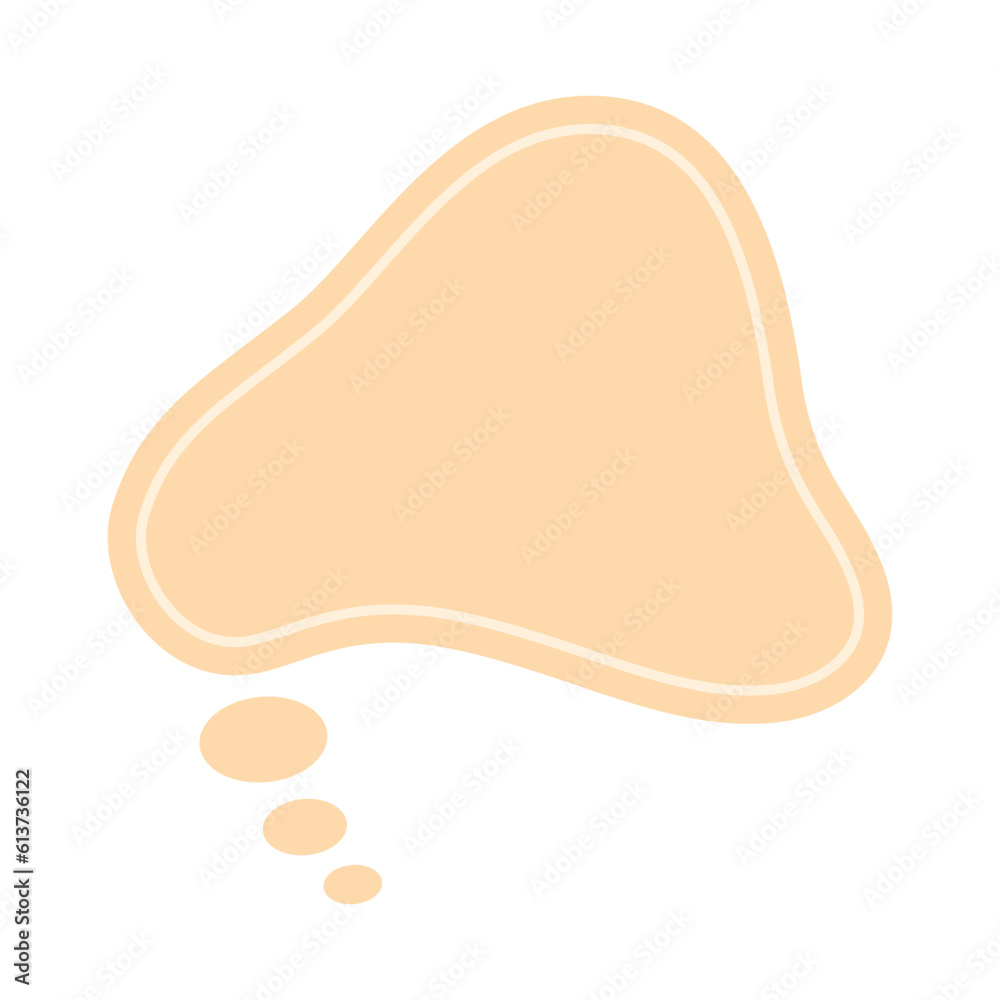 cute earth tone color Bubble talk. Hand-drawn speech bubble. Talk chat speak message. Empty blank comment. Vector illustration design cute earth tone color Bubble talk. Hand-drawn speech bubble. Talk chat speak message. Empty blank comment. Vector illustration design