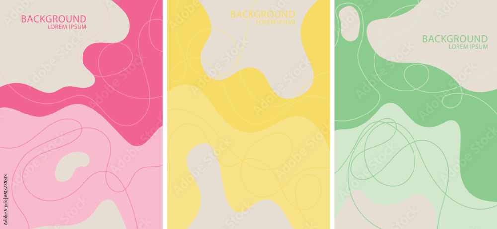 Line and Shape Vector Backgrounds: Perfect for Modern and Dynamic Projects, Light Colour Vector Background,, Book covers, Web banner, Invitation, 3 in 1