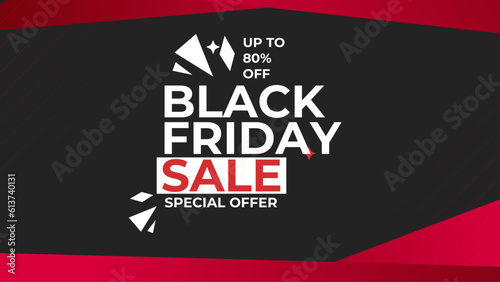 Vector flat black friday sale background