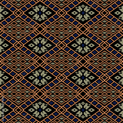 seamless geometric local culture pattern for background Can be used in textiles, clothing, jewelry, wallpaper, cloth, vector images.