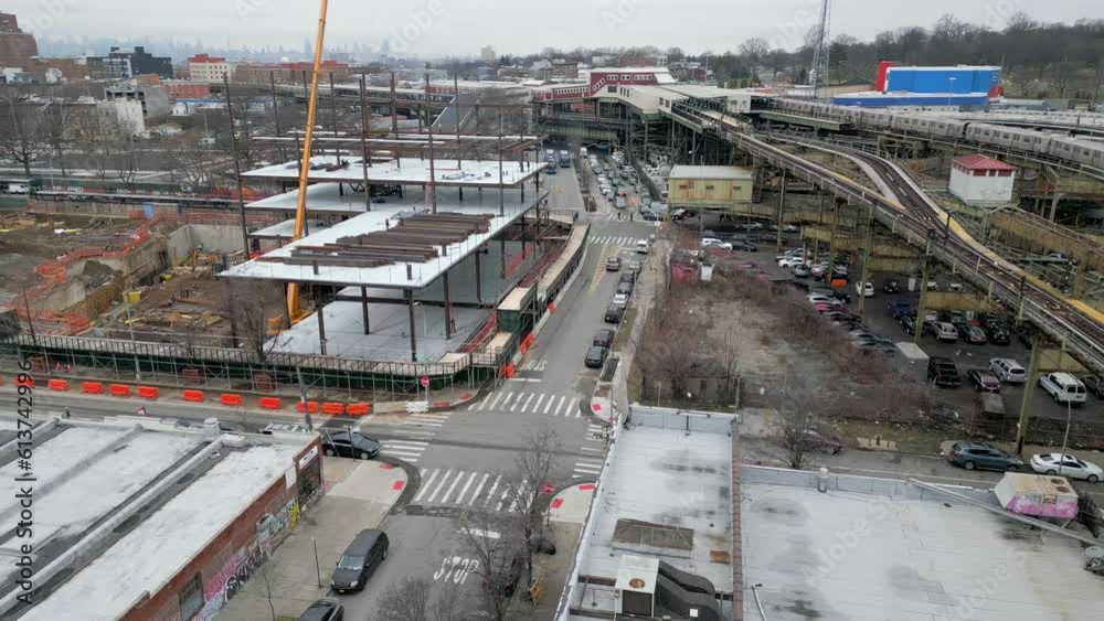 Aerial Shot of Broadway Junction Subway Station Aerial Shot of Broadway Junction Subway Station