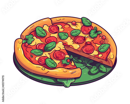 Fresh pizza, fast food
