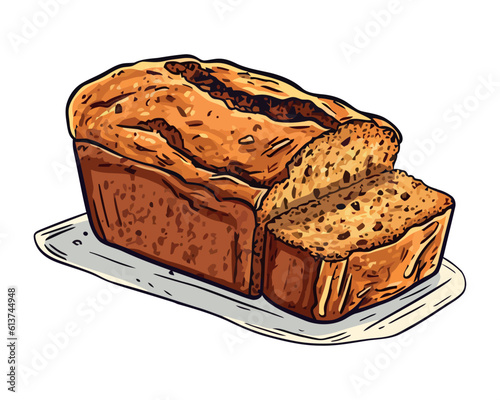 A homemade loaf of bread, fresh and delicious