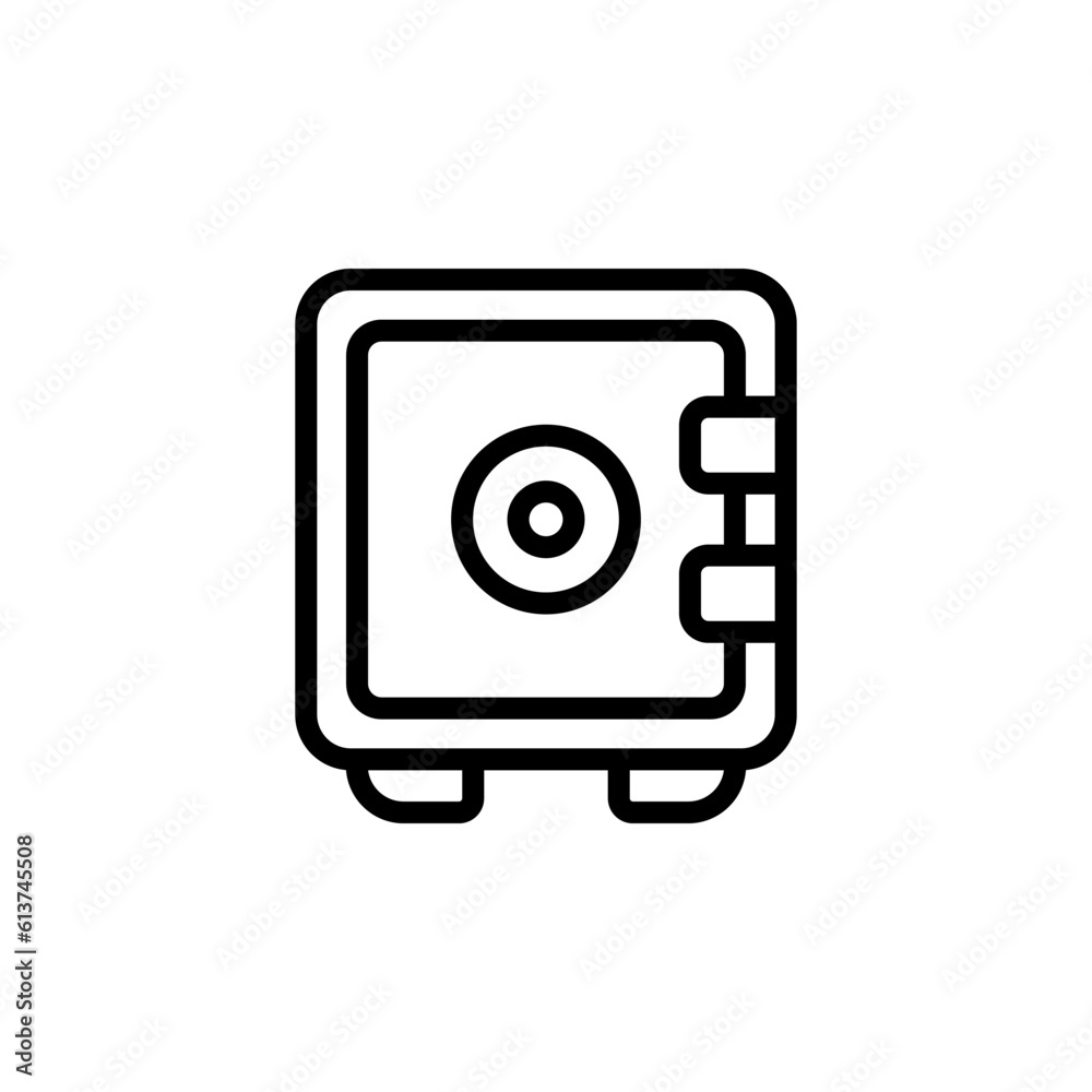 economy safe box sign symbol vector economy safe box sign symbol vector