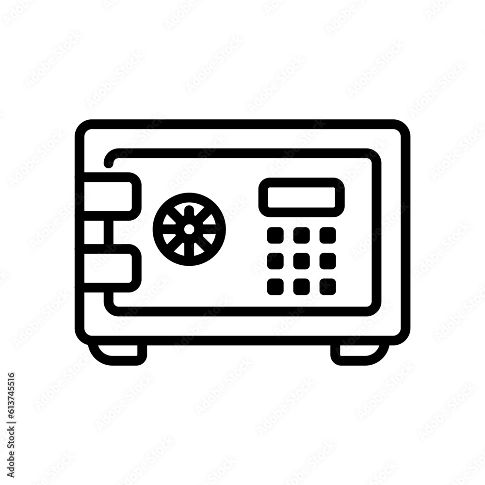 economy safe box sign symbol vector