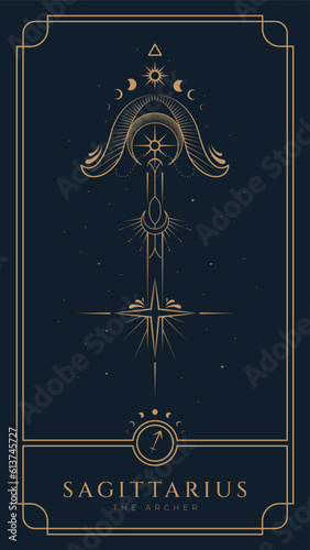 Sagittarius Symbol Zodiac Illustration