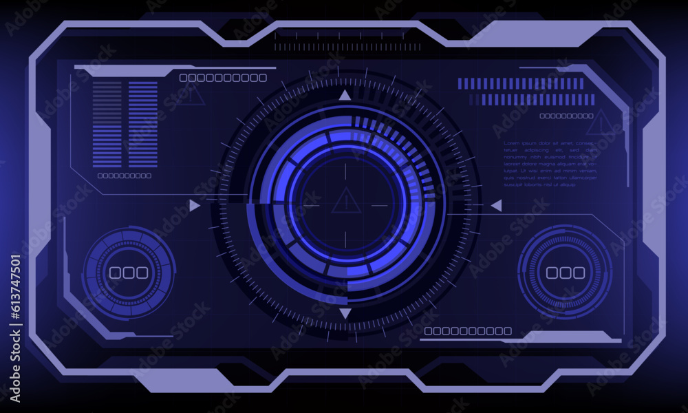 HUD sci-fi interface screen violet danger warning view design virtual reality futuristic technology display vector HUD sci-fi interface screen violet danger warning view design virtual reality futuristic technology display vector
