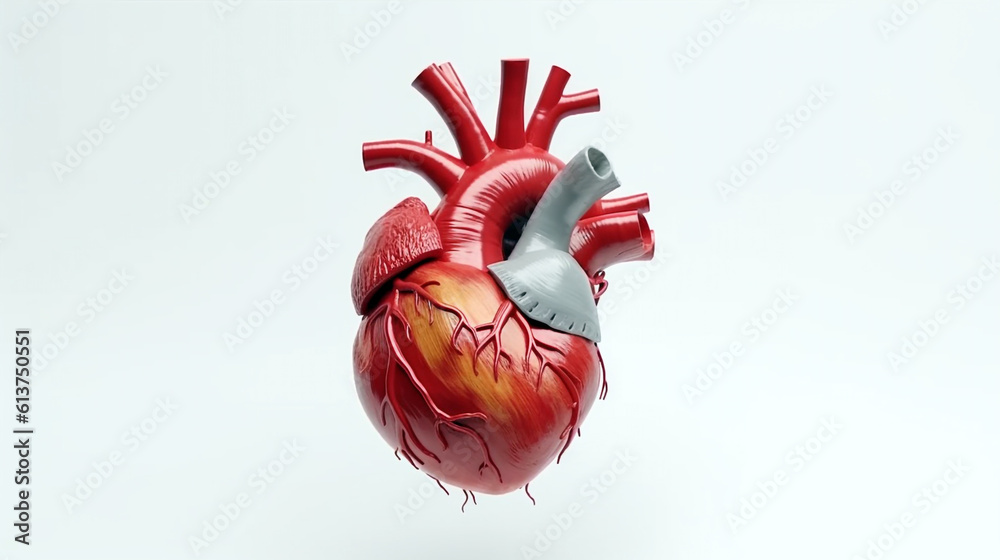 human heart anatomy. Generative Ai. 