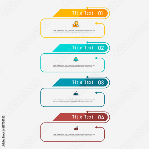 Presentation business infographic template vector.